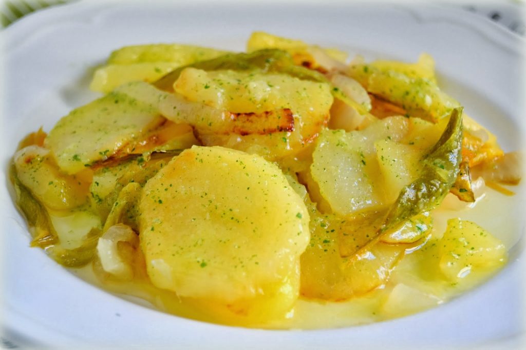 Puerros con patatas thermomix