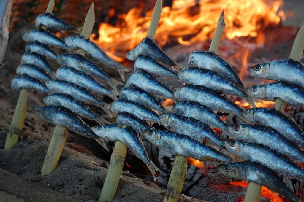 Espetos De Malaga - Traditional Sardines from Spain on a Skewer