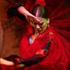 Woman dancing flamenco seville