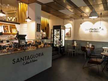 One of the hotspots of Seville, Santagloria cafe