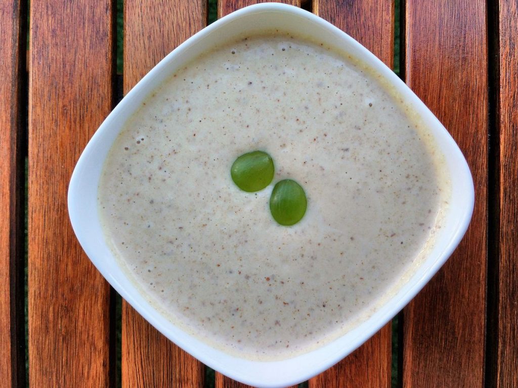 Ajo Blanco is a traditional delicacy in southern Spain