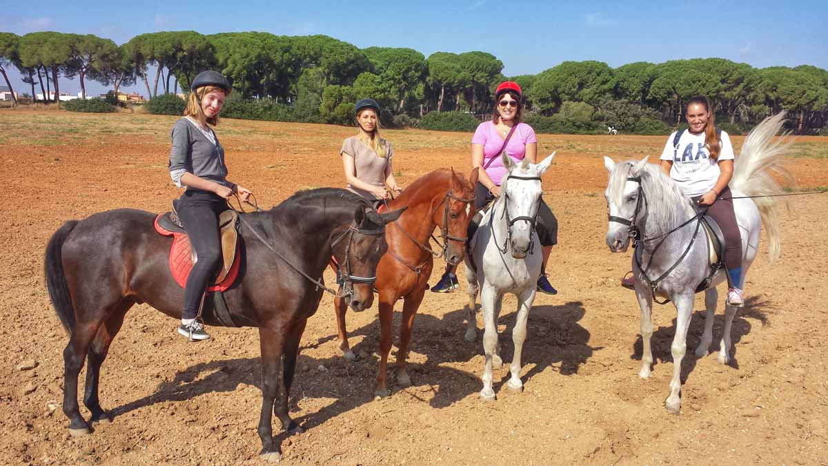 Horse riding in Seville