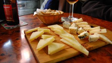 Cheese is always a veggie option at any vegetarian restaurant in Spain