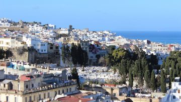 Get a shuttle to the whitewashed roofs of Tangier