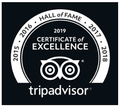 Trip Advisor Hall of Fame, 2019