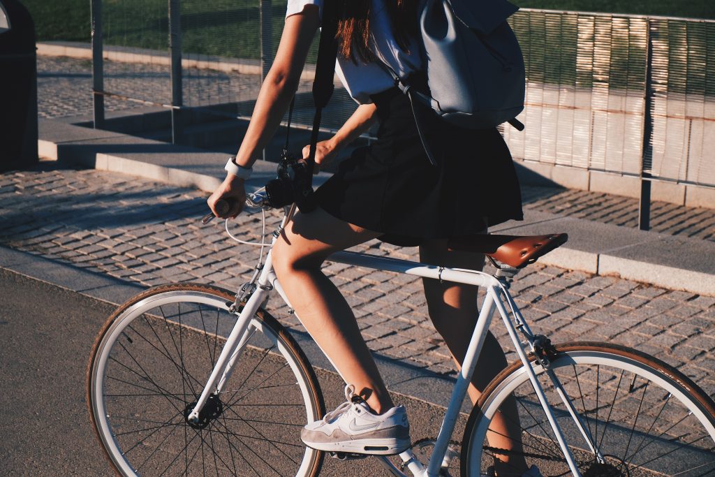 girl riding bike 