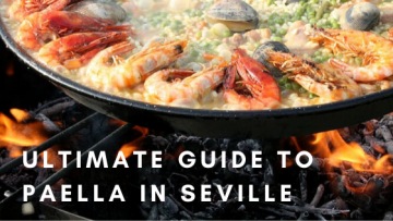 paella seville food drink