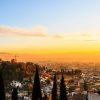 Go to the best place for sunset on a walking tour