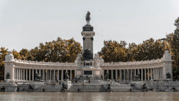 Monuments of Spain: Alfonso XII in Buen Retiro Park in Madrid