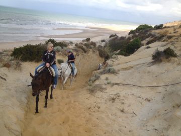 dónde montar a caballo en Doñana