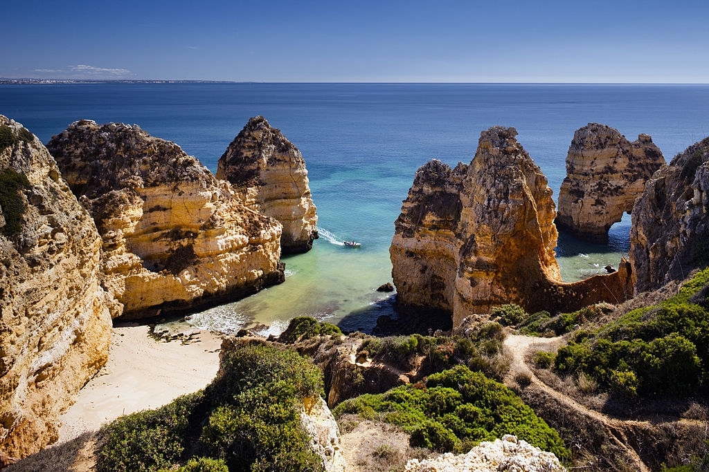 Coastline in Algarve, Portugal