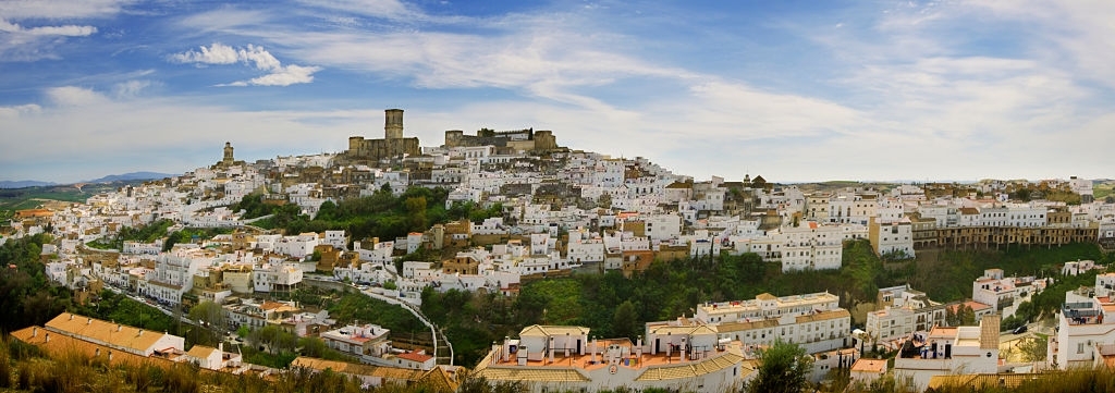 Panoramic views of Arcos de la Frontera, Andalusia