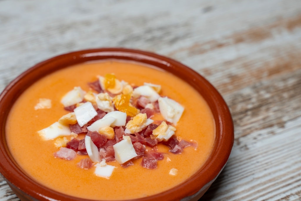 Salmorejo is a traditional dish originated in Cordoba