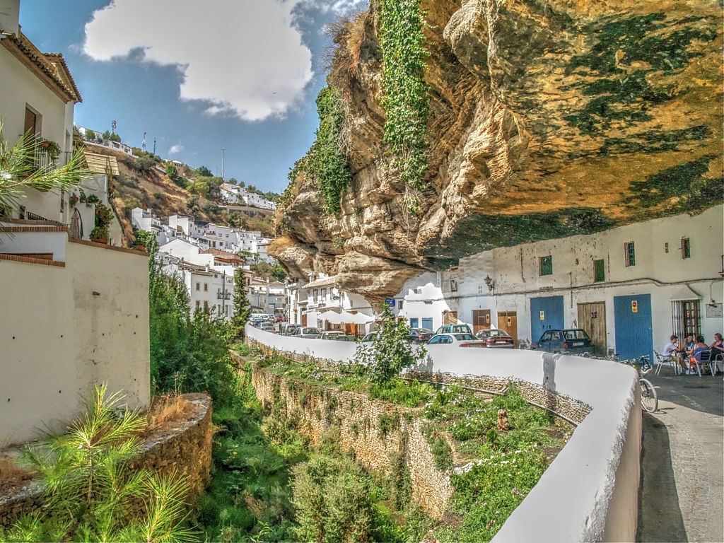 Cliff-enclosed cave of Setenil de las Bodegas, Andalusia

