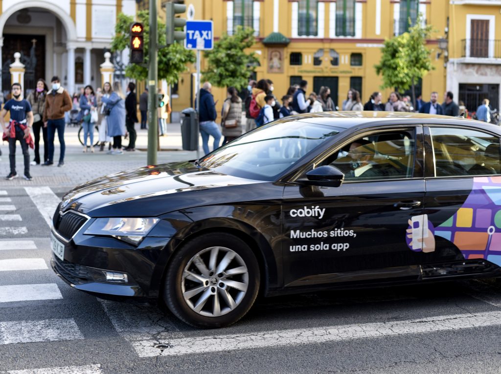 Cabify driver at Sunset