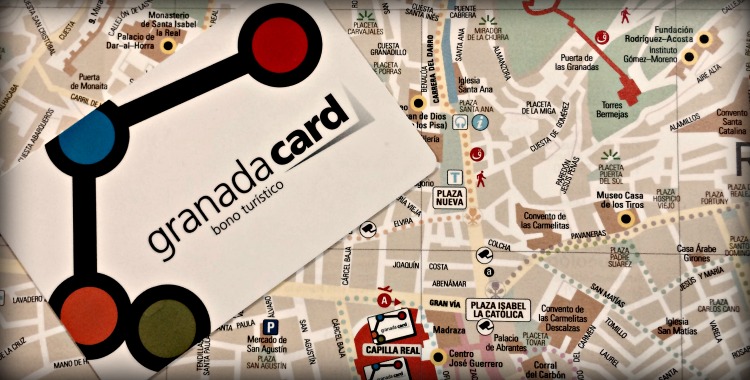 Granada Card and Map of the city