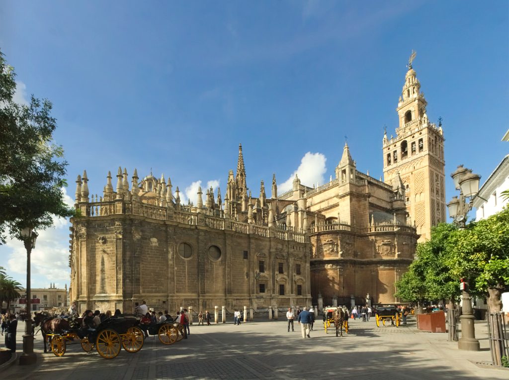 Seville Cathedral is the largest gothic monument.