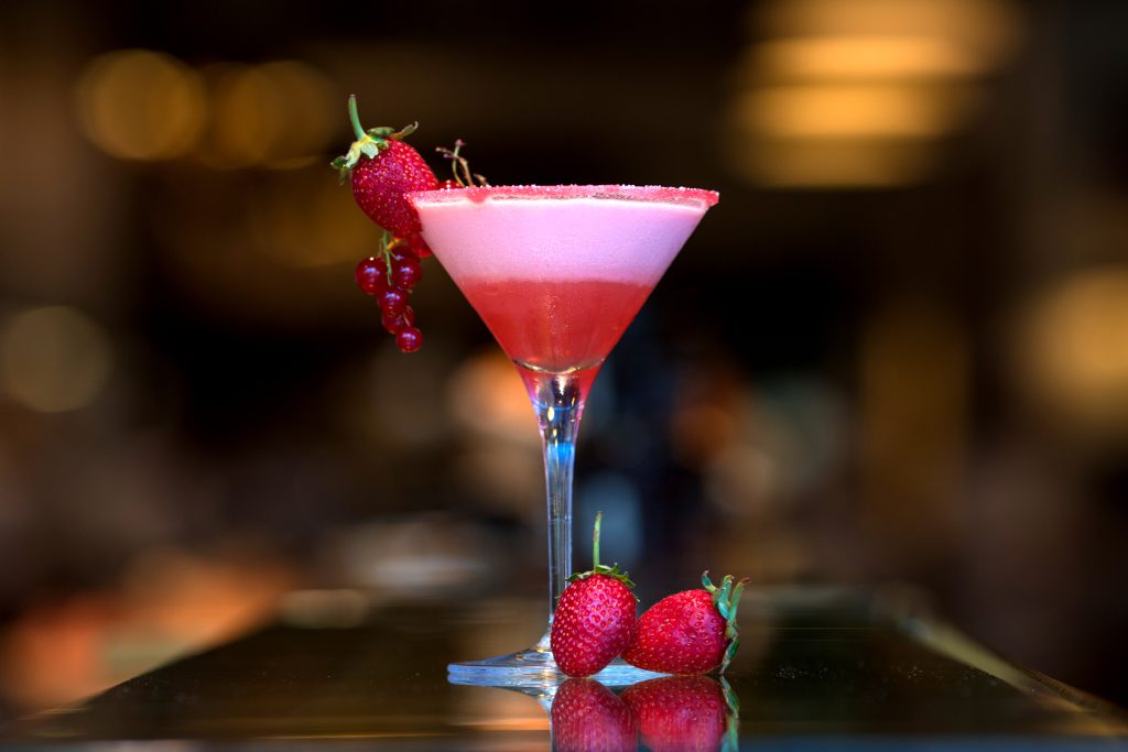 fruit cocktail with fresh strawberry Photo credit @Kamram Aydinov