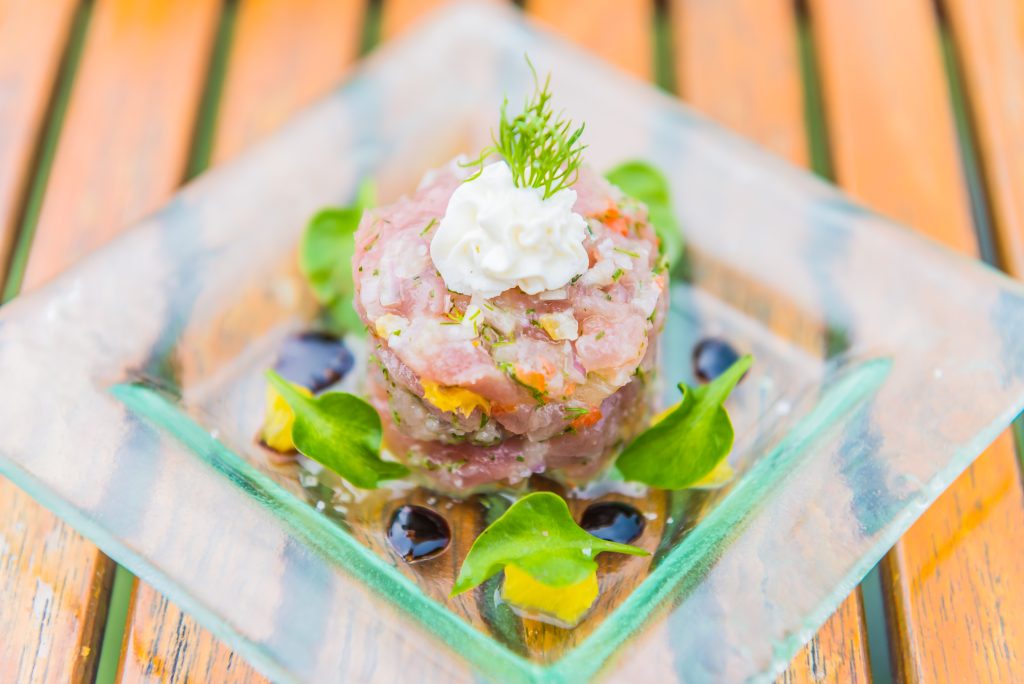 Tuna tartar . Photo credit: lifeforstock