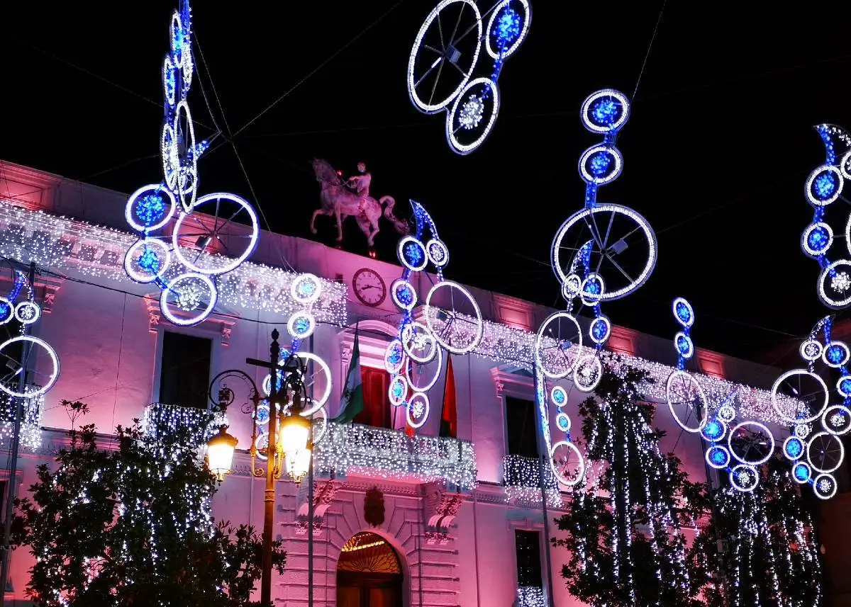 Christmas lights in Granada